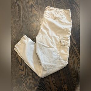 Eileen Fisher Cream/ khaki Cargo Pants